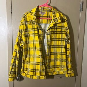 Guess yellow plaid GUESS jacket